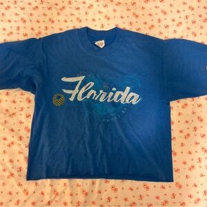 Blue Kids Shirt with Florida Print
